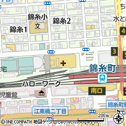 クラフトハートトーカイ　アルカキット錦糸町店周辺の地図