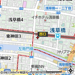 浅草橋ＭＡＮＨＯＬＥ周辺の地図