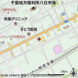 千葉県匝瑳市八日市場イ485-1周辺の地図