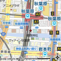 すし屋 銀蔵 秋葉原本館周辺の地図