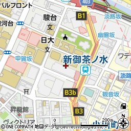 東京都千代田区神田駿河台3丁目11周辺の地図