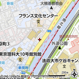 東京都新宿区市谷船河原町3周辺の地図