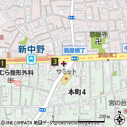 みずほ銀行中野坂上支店 ＡＴＭ周辺の地図
