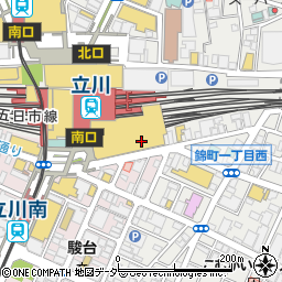 ファミリーマート立川サザン店周辺の地図
