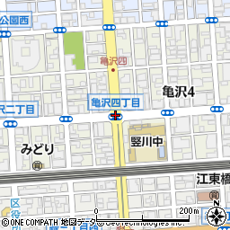 亀沢４周辺の地図