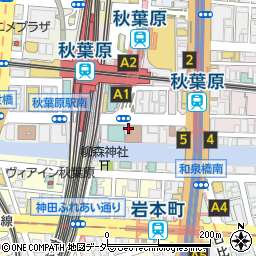 エフワン秋葉原駅前店周辺の地図