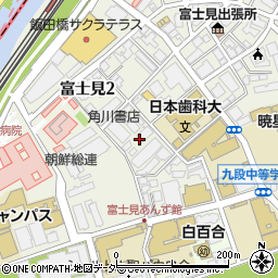東京都千代田区富士見1丁目12周辺の地図