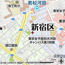 東京都新宿区河田町9周辺の地図