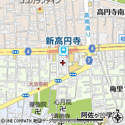 新高円寺整骨院周辺の地図