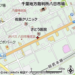 千葉県匝瑳市八日市場イ413周辺の地図