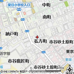東京都新宿区払方町3周辺の地図