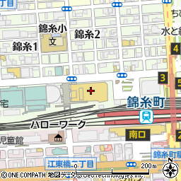 ユニクロアルカキット錦糸町店周辺の地図