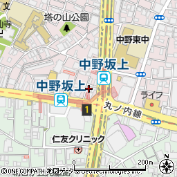 炭火焼専門食処 白銀屋 中野坂上分店周辺の地図