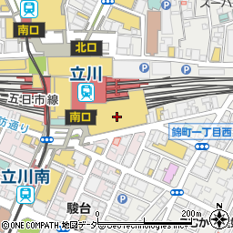 はなまるうどん立川駅南口サザン店周辺の地図