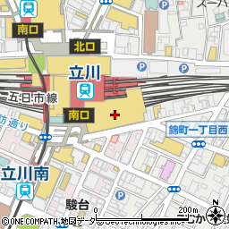 はなまるうどん立川駅南口サザン店周辺の地図