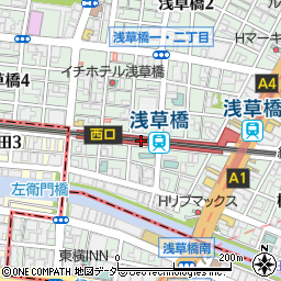 いちかつ 浅草橋店周辺の地図