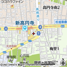 新高円寺耳鼻科周辺の地図