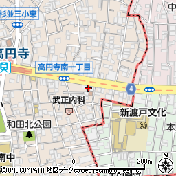 ゴルフパートナー青梅街道東高円寺店周辺の地図