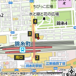 英国風パブ HUB ロッテシティホテル錦糸町店周辺の地図