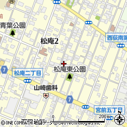 東京都杉並区松庵2丁目11-10周辺の地図