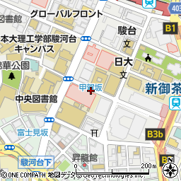 日本大学病院北側パーキングメーター周辺の地図