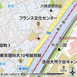 東京都新宿区市谷船河原町4周辺の地図