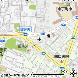 東京都新宿区余丁町8周辺の地図