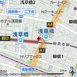 肉汁餃子のダンダダン 浅草橋店周辺の地図