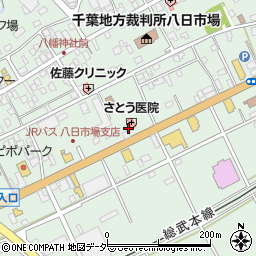 千葉県匝瑳市八日市場イ415周辺の地図