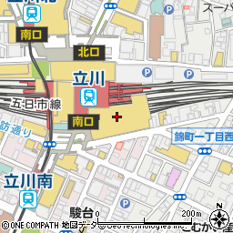 大戸屋グランデュオ立川店周辺の地図
