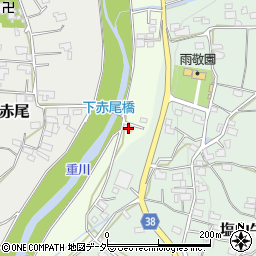 山梨県甲州市塩山下萩原59-8周辺の地図