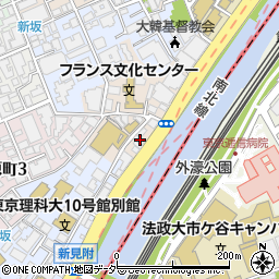 東京都新宿区市谷船河原町5周辺の地図