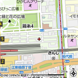 株式会社由健　錦糸営業所周辺の地図