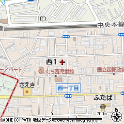 都営国立西一丁目第２アパート１周辺の地図