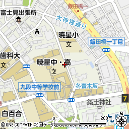 東京都千代田区富士見1丁目周辺の地図