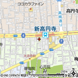新高円寺はっとり歯科医院周辺の地図