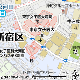 東京女子医科大学史料室（吉岡彌生記念室）周辺の地図