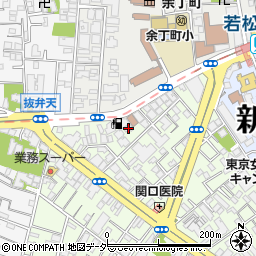 エクセルシオール新宿余丁町周辺の地図