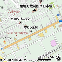 千葉県匝瑳市八日市場イ412周辺の地図