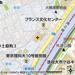 東京都新宿区市谷船河原町12周辺の地図