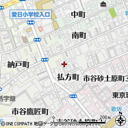 東京都新宿区払方町4周辺の地図