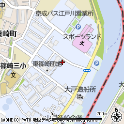 江戸川東篠崎郵便局 ＡＴＭ周辺の地図