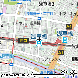 東京都台東区浅草橋1丁目周辺の地図