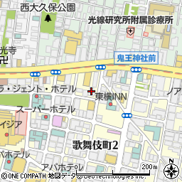 アパホテル東新宿歌舞伎町西周辺の地図