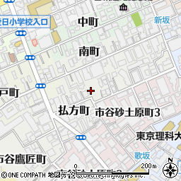 東京都新宿区払方町8周辺の地図