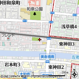 佐久間公園公衆トイレ周辺の地図