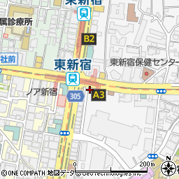 トラットリア ダ ルイジ 東新宿店周辺の地図