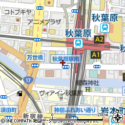 ａｕショップ秋葉原電気街口周辺の地図