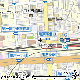 松屋 亀戸店周辺の地図