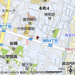 千葉県船橋市本町4丁目36-17周辺の地図